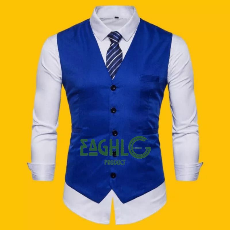 Blazer Pria Jas Formal Atasan Pria Warna Biru