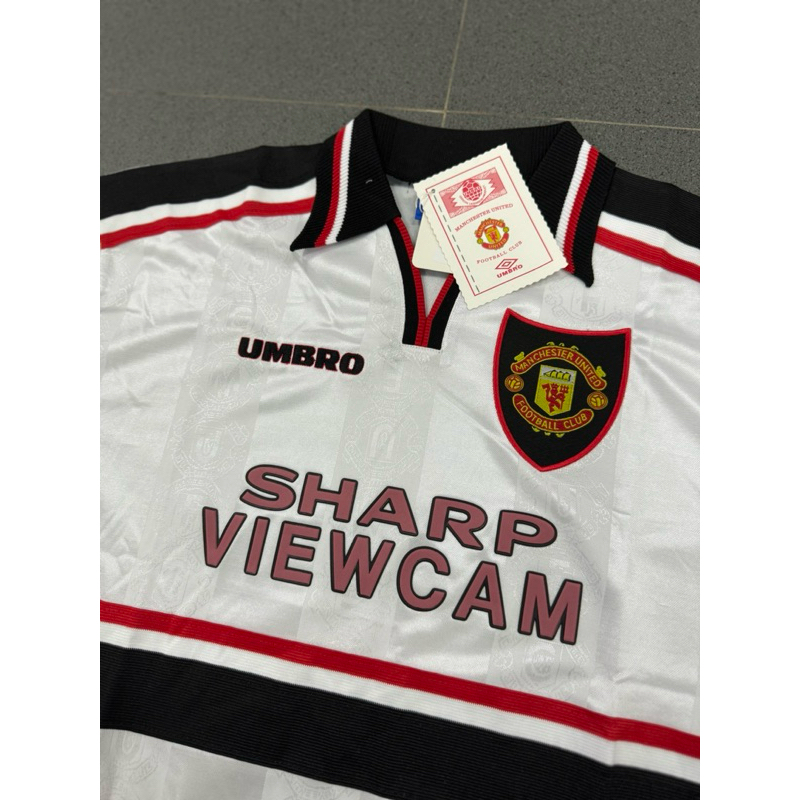 MUL RETRO JERSEY RETRO MU AWAY LOGO PERISAI 1998/1999 GRADE ORI