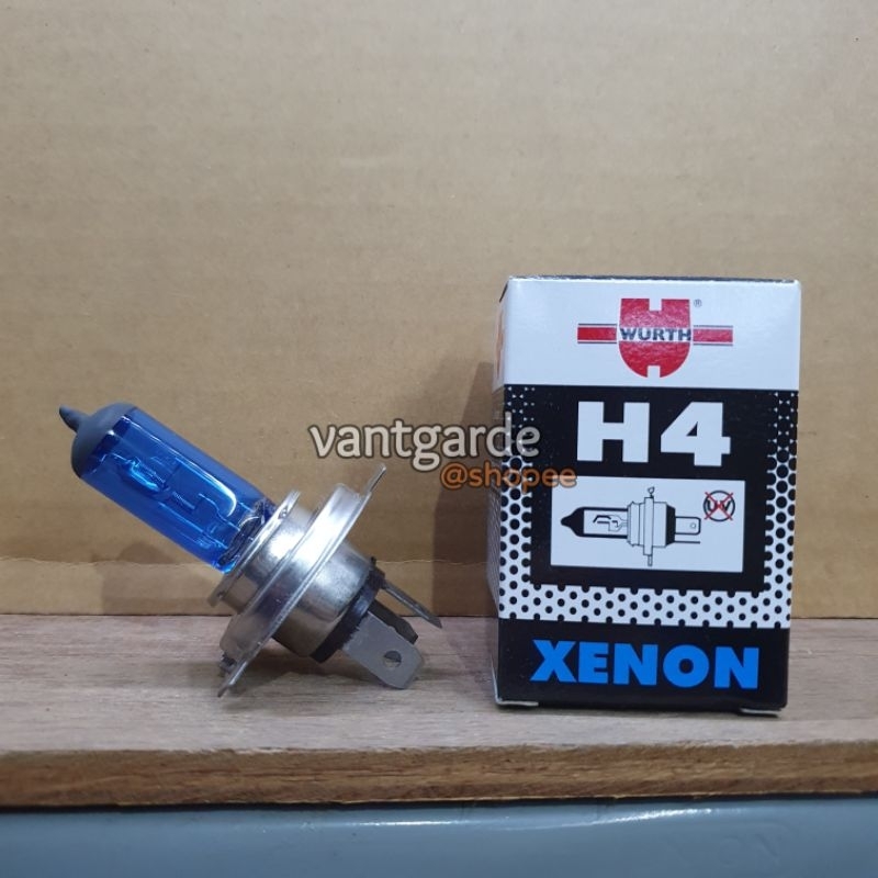 Bohlam Wurth Wuerth H4 12V 100/90W Xenon ORIGINAL