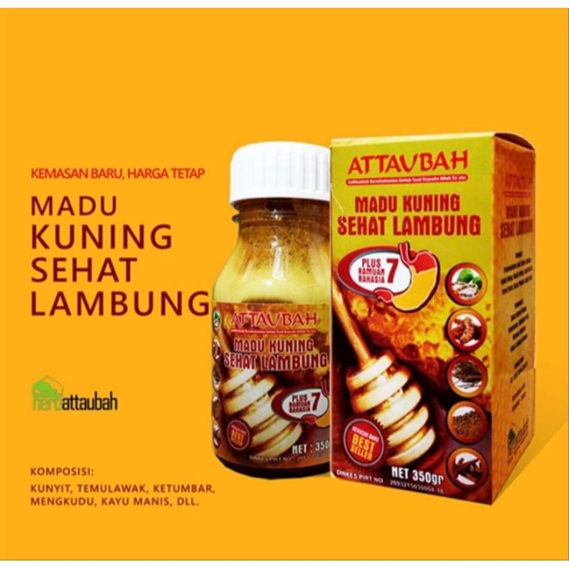 

Madu kuning sehat lambung attaubah 350gr madu maag kronis madu lambung gerd & uluh hati attaubah official