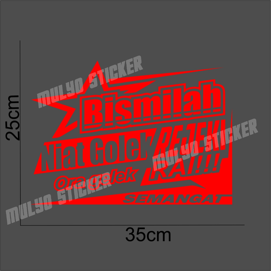 Stiker Kaca Kata Kata Pintu Mobil Body Truk Pickup L300 Carry Cutting Stiker Kata Motivasi terbaru