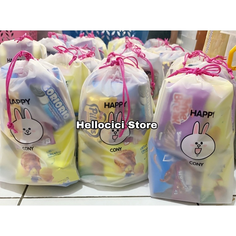 

PAKET LENGKAP PARCEL GODIE BAG VARIASI BINGKISAN SNACK TAS SERUT ULTAH