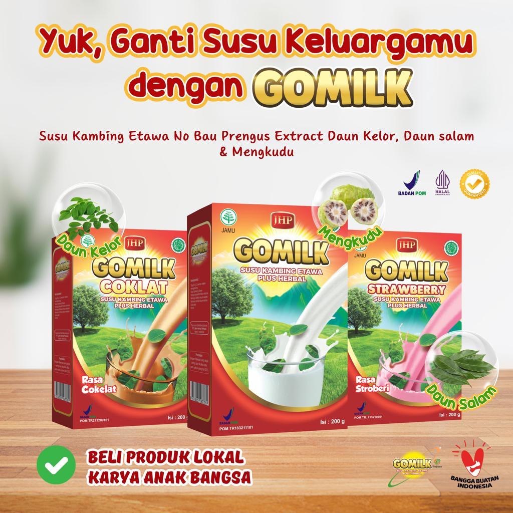 

Gomilk Susu Kambing Etawa Herbal Pertama di Indonesia, Susu Kesehatan