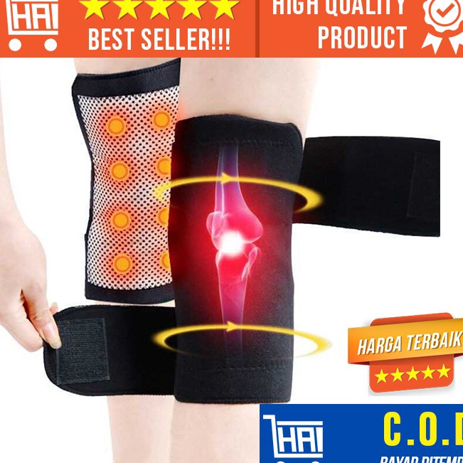 ALAT PELINDUNG LUTUT DAN TERAPI MAGNETIK SAKIT LUTUT OLAHRAGA LARI FUTSAL BOLA KNEE PAD RELAKSASI
