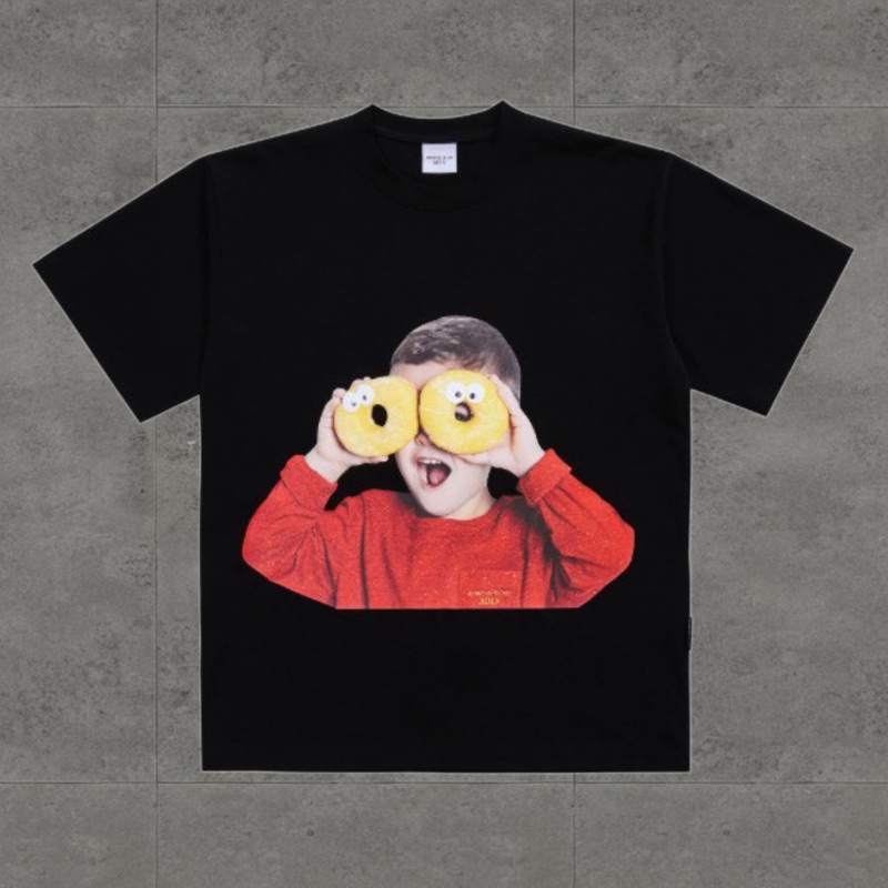 Kaos Oversize Acme De La vie T-Shirt Black Donut 7 Premium