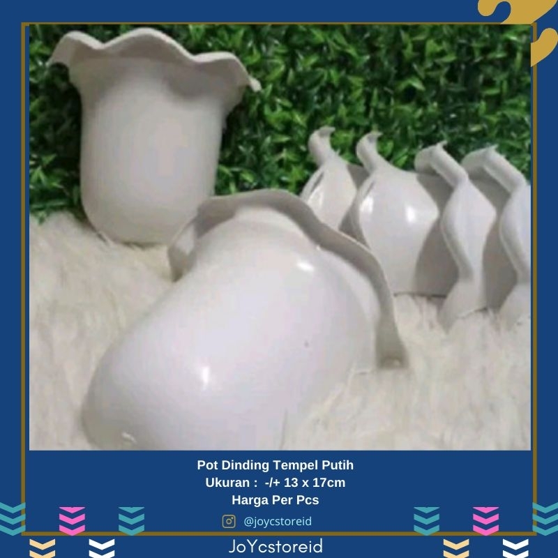 Pot Bunga Dinding Tempel ECER  | Pot Dinding |Pot Bunga Tempel