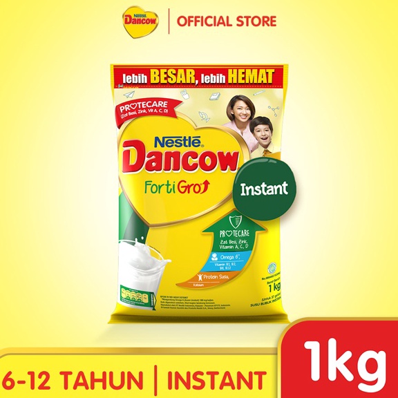 

New event DANCOW Fortigro Susu Bubuk Susu Anak Instant Pouch 1kg