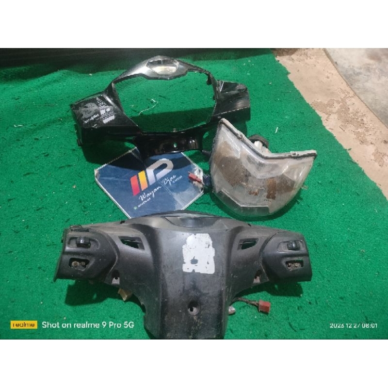 Batok kepala set lampu  depan Assy spidometer TVS Neo 110 xr original bekas