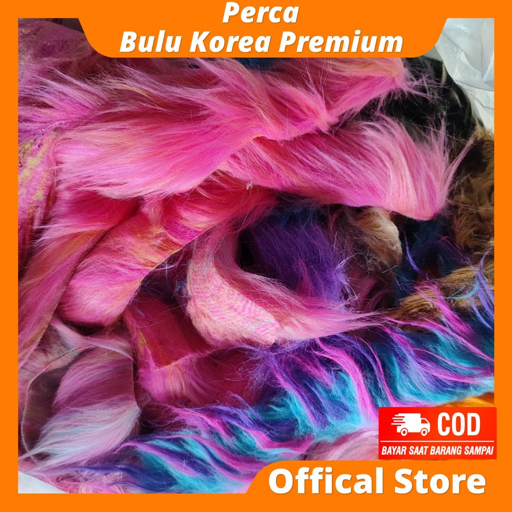 Kain Perca Bulu Korea Harga Perkilo Berbagai Warna Untuk Kerajinan | Perca Kain Bulu Panjang | Perca