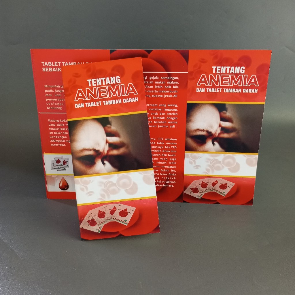 Leaflet / Brosur Kesehatan - Tentang Anemia dan Tablet Penambah / Tambah Darah - Leaflet ANEMIA.