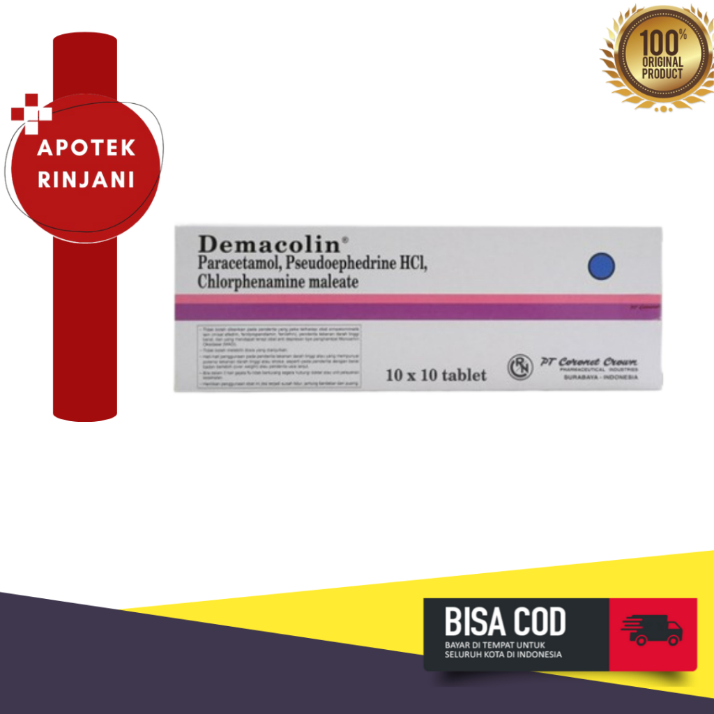 DEMACOLIN OBAT FLU PILEK (10 TABLET)