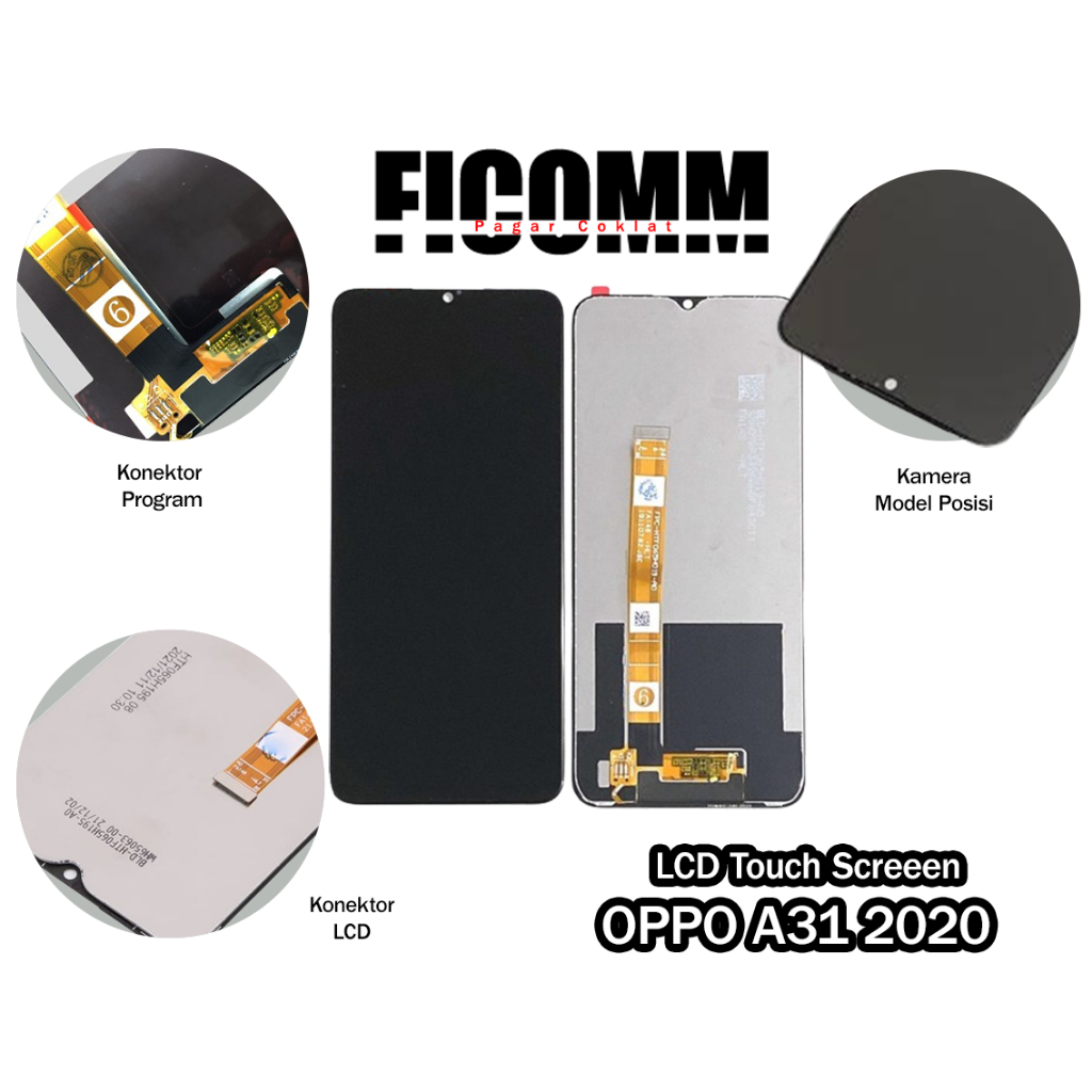 Oppo A31 2020 LCD Touch Screen Layar Sentuh Hp Fullset