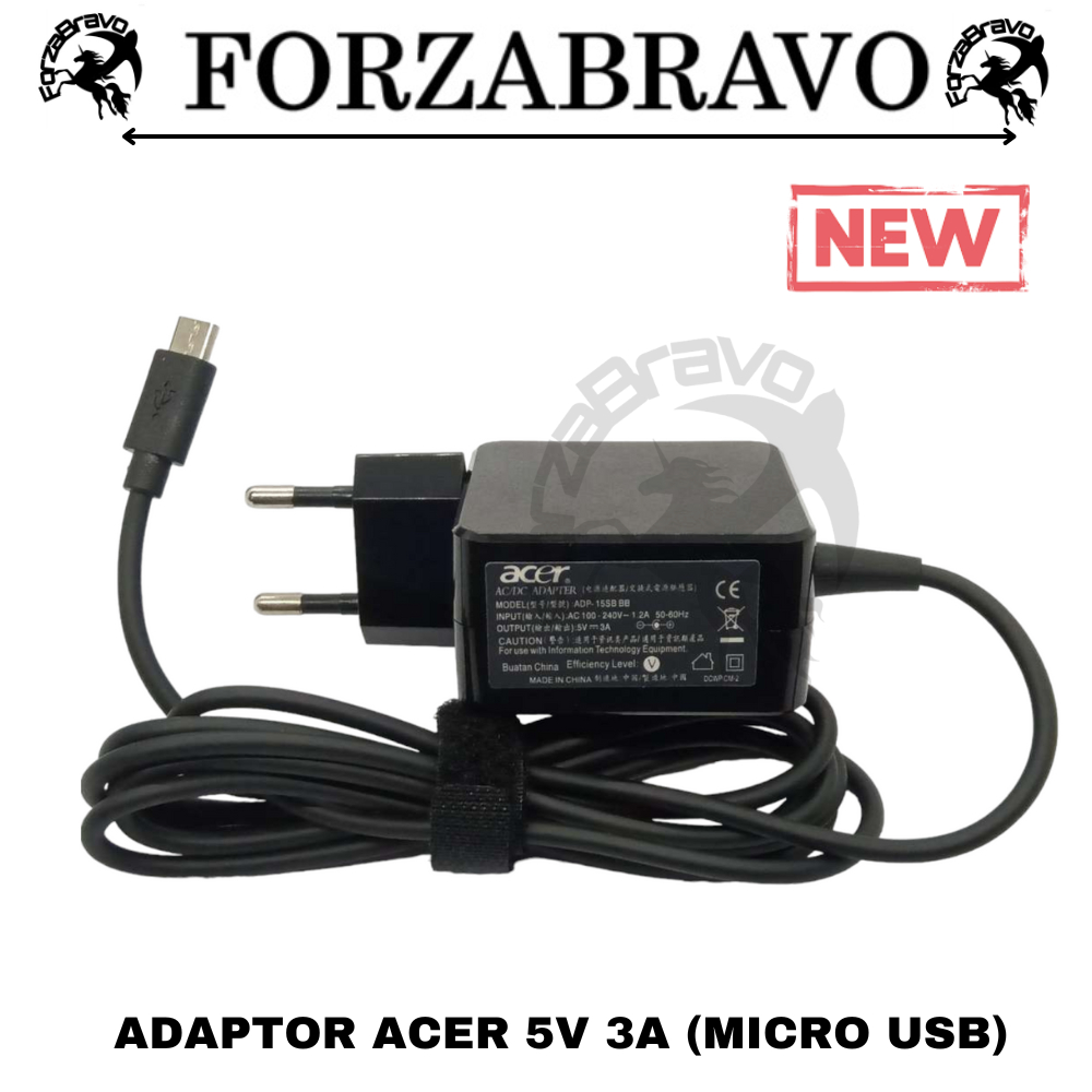 Adaptor Charger Casan Acer Iconia W4 W4-820 W4-820-2400 W4-820-2466 5V 3A MICRO USB