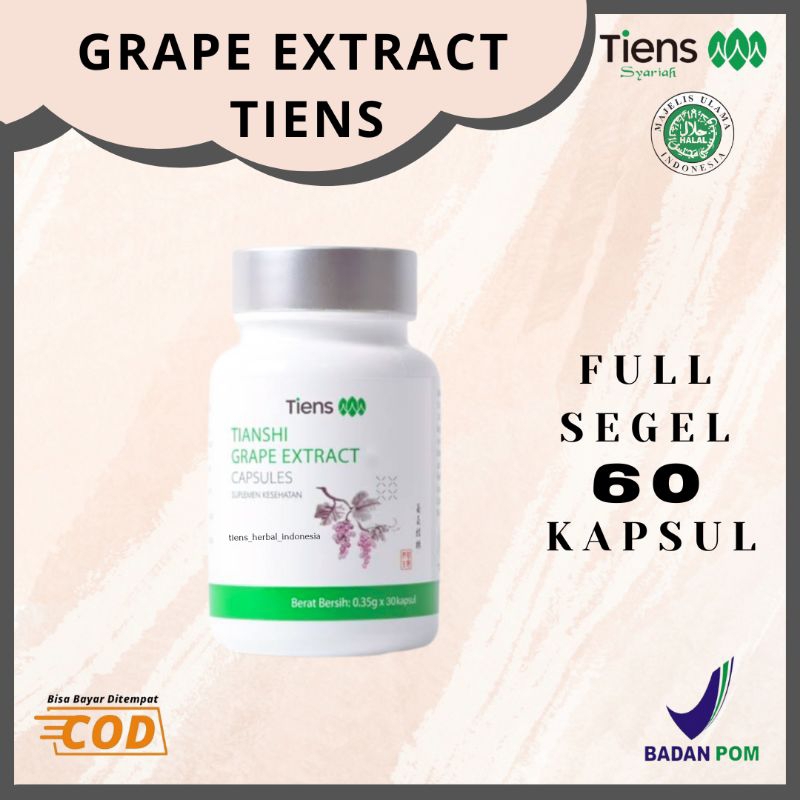 GRAPE EXSTRACT TIENS NUTRISI VERTIGO | PENYUMBATAN PEMBULUH DARAH