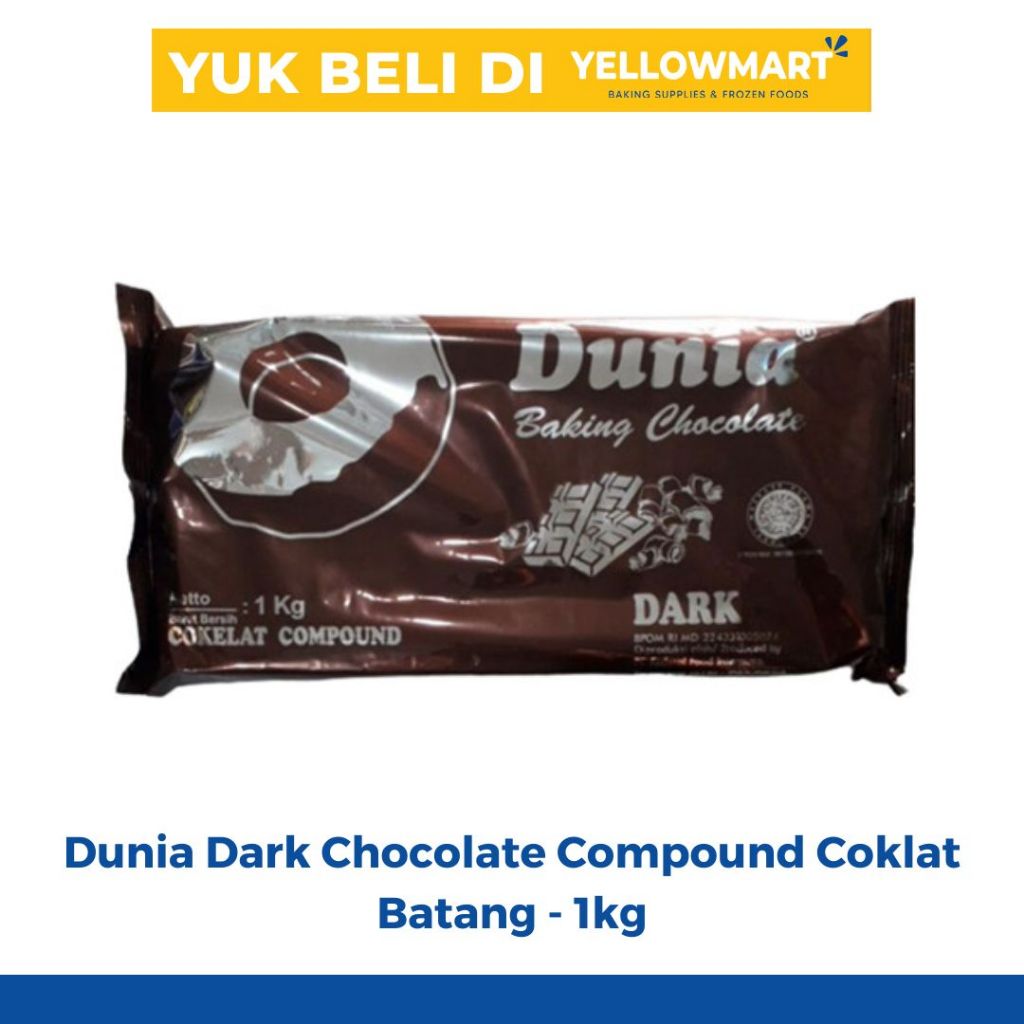 

Dunia Dark Chocolate Compound Coklat Batang- 1kg