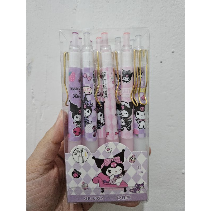 

pulpen kuromi pen kuromi imut with gold hanger