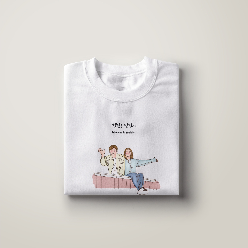 KAOS WELCOME TO SAMDAL-RI DRAMA FANART T-SHIRT KOREAN DRAMA KDRAMA MERCHANDISE KAOS DRAMA KOREA