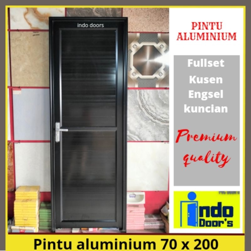 ZA. Pintu Kamar Mandi Aluminium Tebal Special Platinum