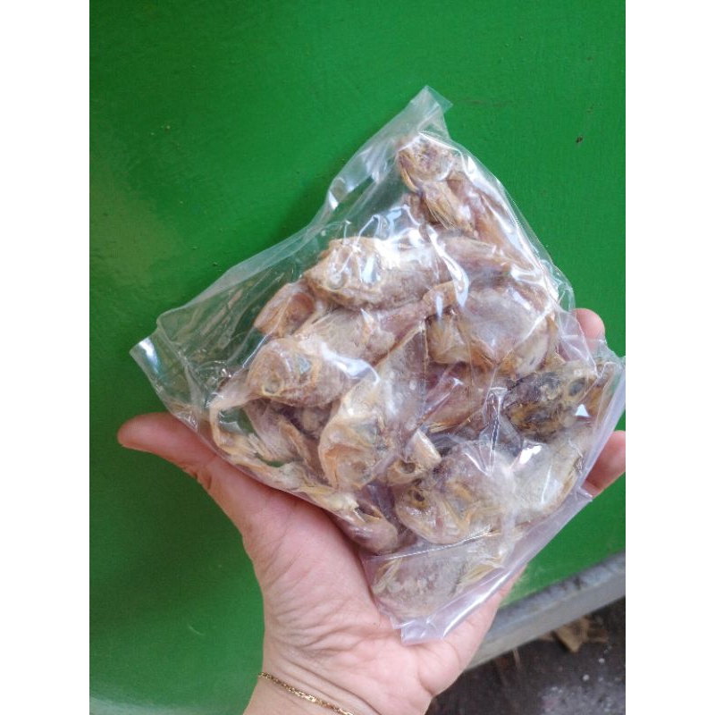 

Asin Kelontongan / asin kecil ikan asin khas pangandaran