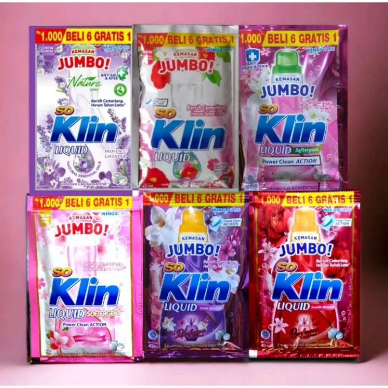 Soklin Cair Soklin Liquid Renceng 1000an (14 sachet)