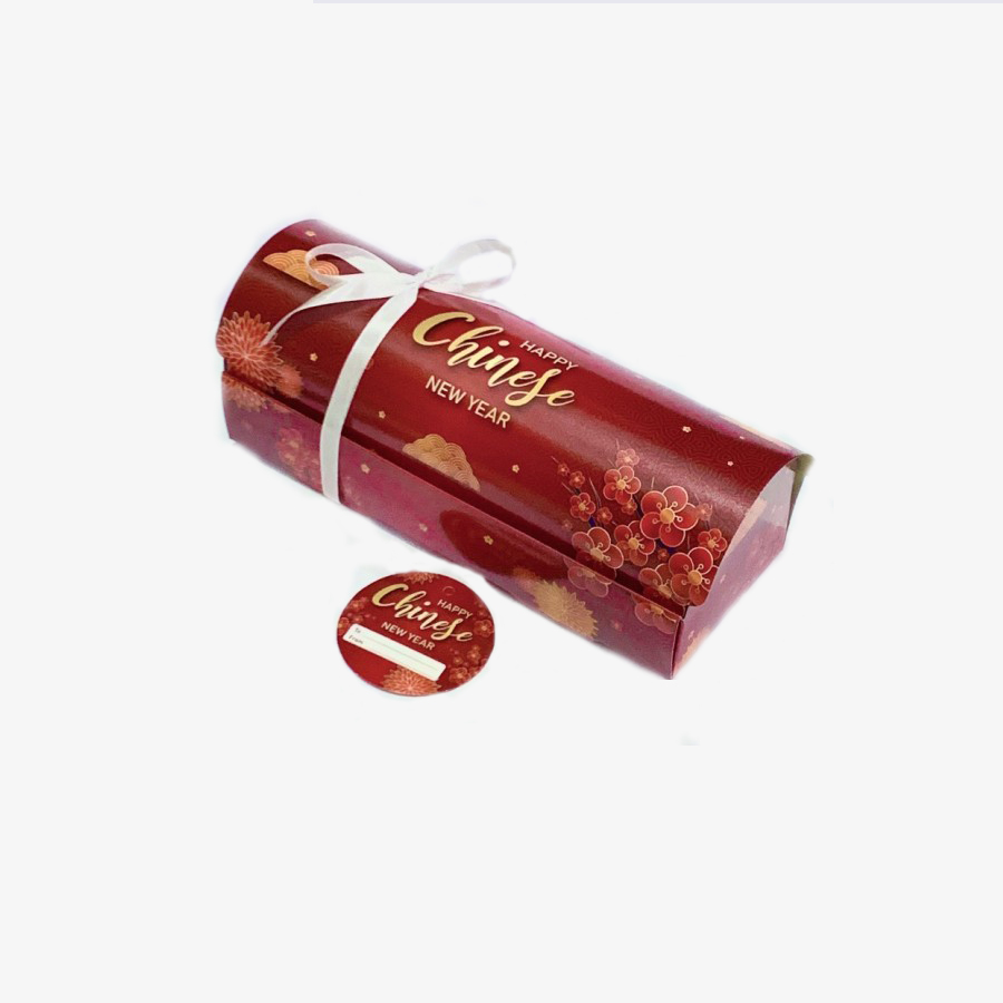 

5 pcs dus hadiah hempers roll cake edisi tahun baru imlek box packaging kue bolu gulung 25 x 10 x 9 cm