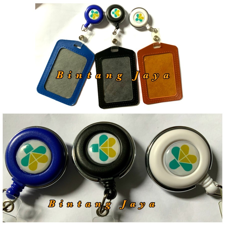 

NameTag/ID Card Kulit Kalep Plus Yoyo Putar Logo Kementrian Kesehatan