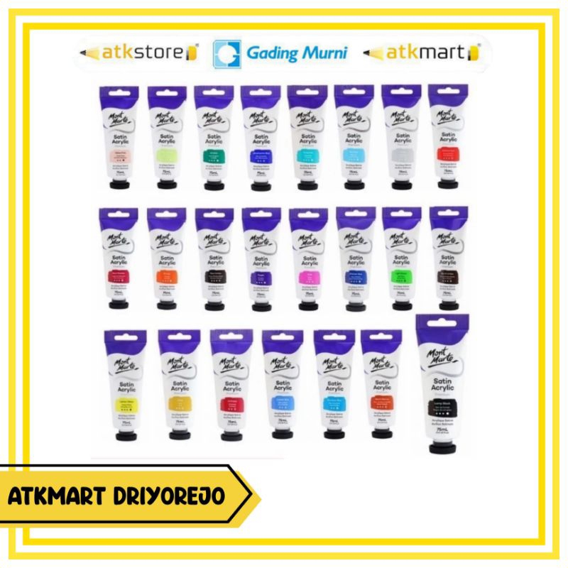 

MONT MARTE SATIN ACRYLIC PAINT 75ML - CAT AKRILIK SATUAN