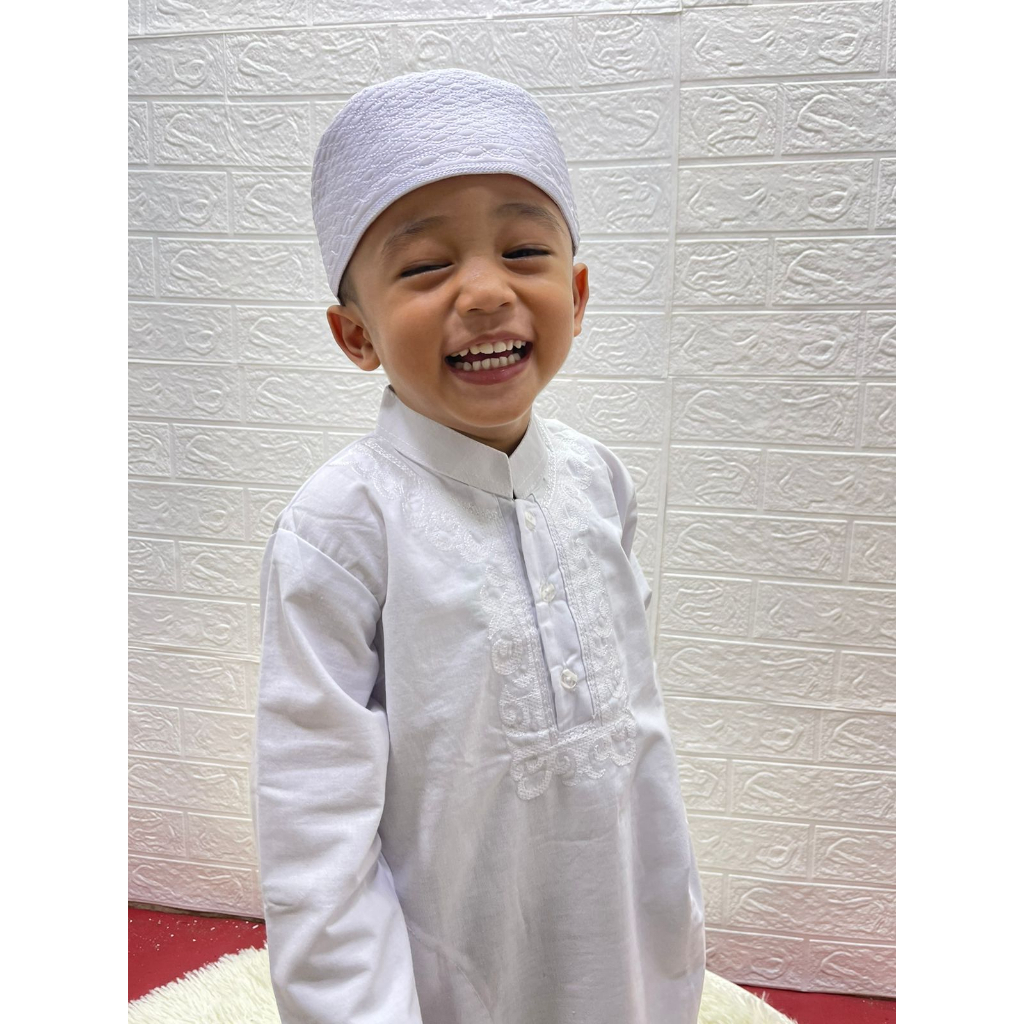 Peci madinah anak new / Peci Anak Laki laki Warna Putih