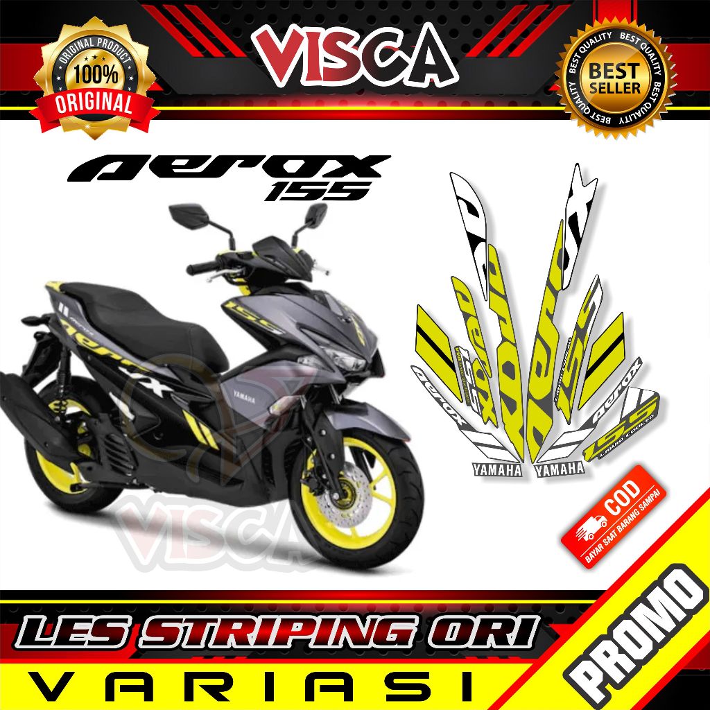Stiker Striping Aerox 155 VVA Old Variasi Original 2019