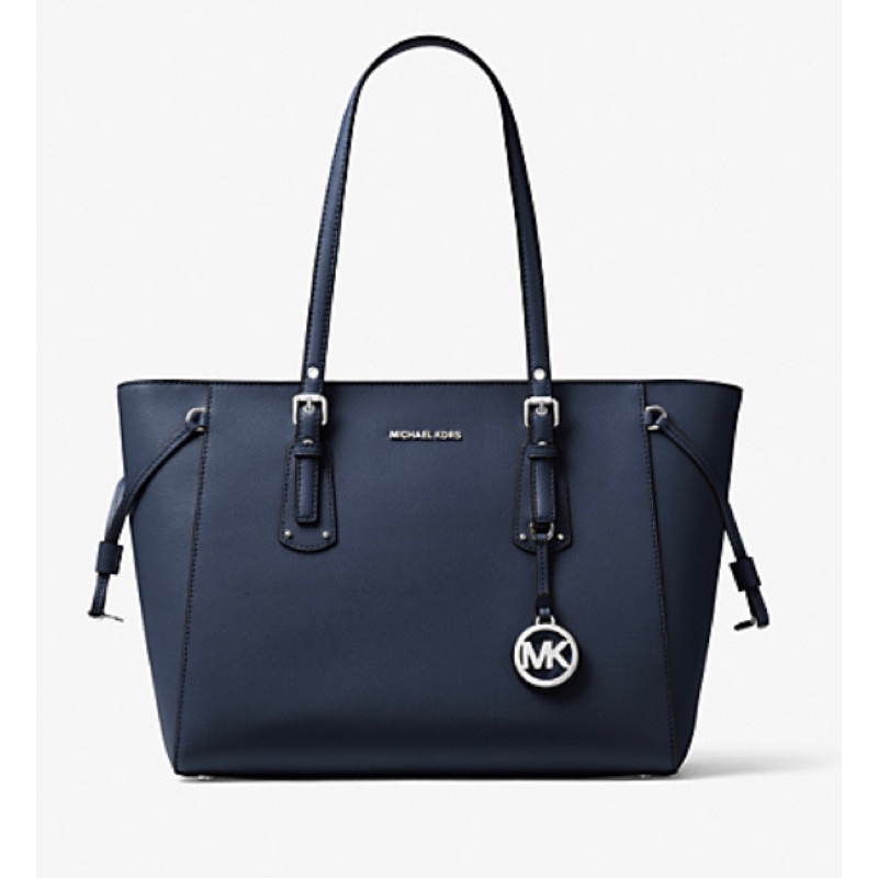 [READY] TAS MK MICHAEL KORS Voyager Medium Crossgrain Leather Tote Bag