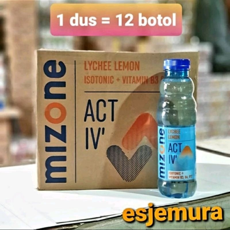 

Minuman Isotonik Mizone Lychee Leci Lemon per dus isi 12 botol