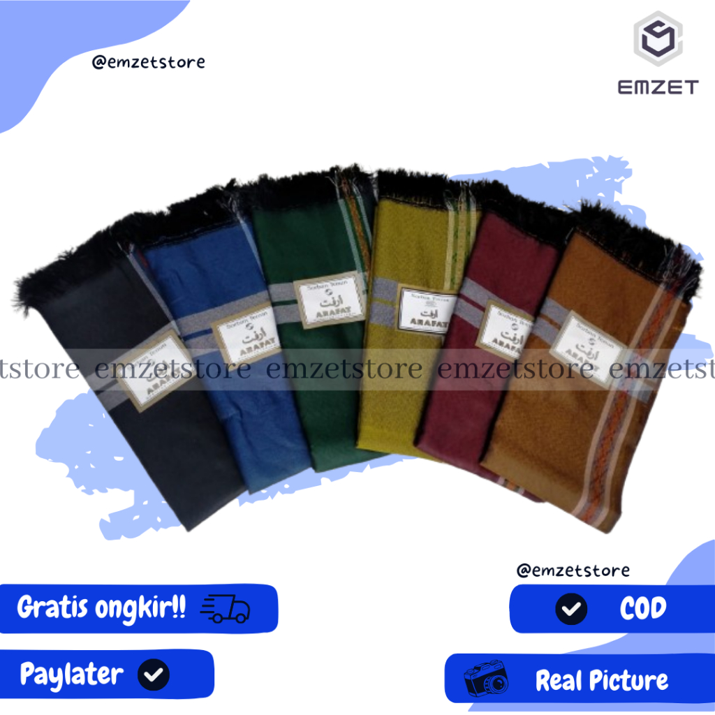 SORBAN ARAFAT PREMIUM SORBAN DEWASA ARAFAT FULL WARNA