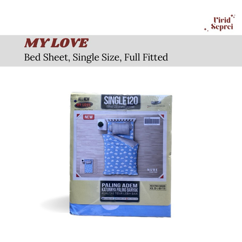 Sprei My Love Nube Single 120x200