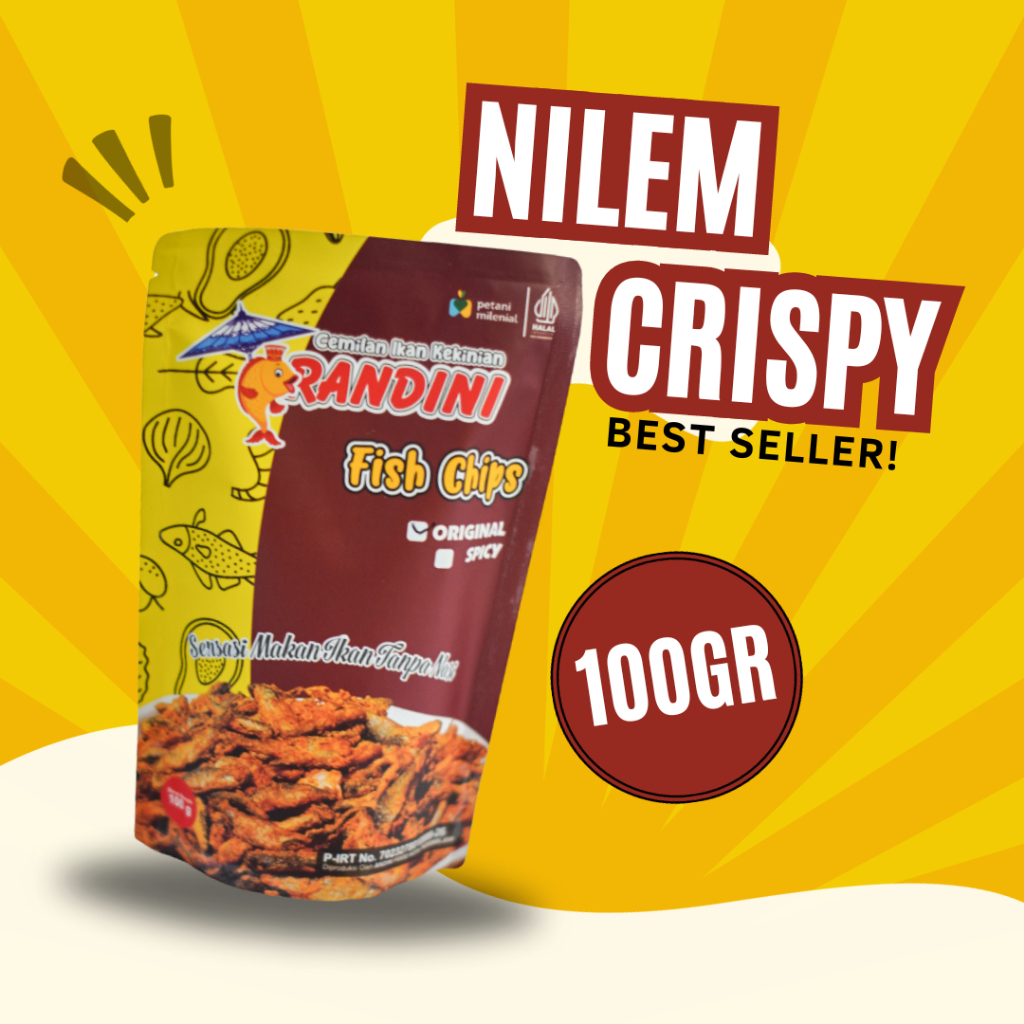 

Nilem Crispy | Ikan crispy | Cemilan sehat | Harga Murah Terjangkau | Snack Pedas Original | Olahan Ikan Digoreng | Renyah dan Gurih