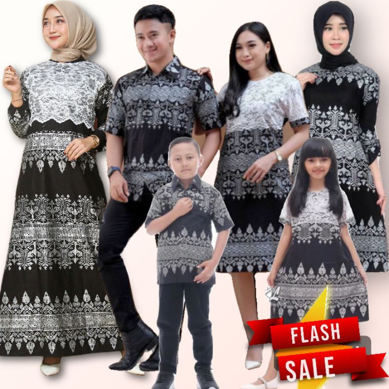 BATIK COUPLE TERHITS / DRESS BRUKAT TERLARIS / PAKAIAN WANITA GAMIS BRUKAT CANTIK
