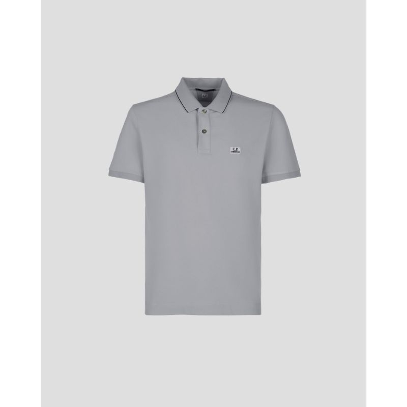 Cp Company Tipped Polo Shirt Grey Original