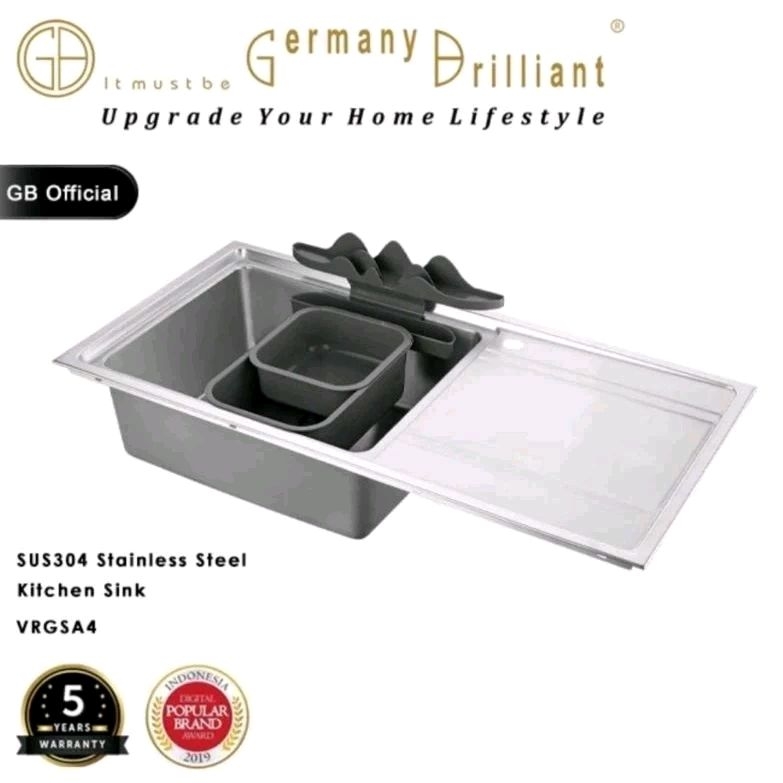 VRGSA4 Kitchen Sink Stainless ORIGINAL GERMANY BRILLIANT