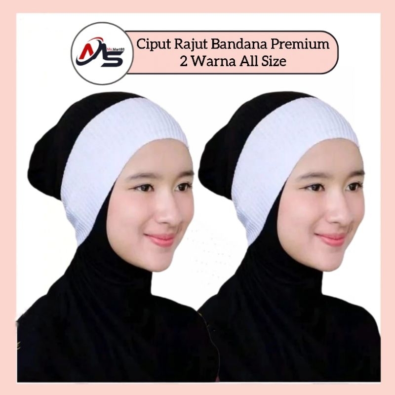 Ciput Rajut / Bandana Ciput Rajut Premium 2 Warna