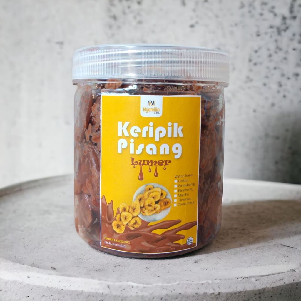 

NYEMILIN Keripik Pisang Lumer Coklat Cemilan Manis