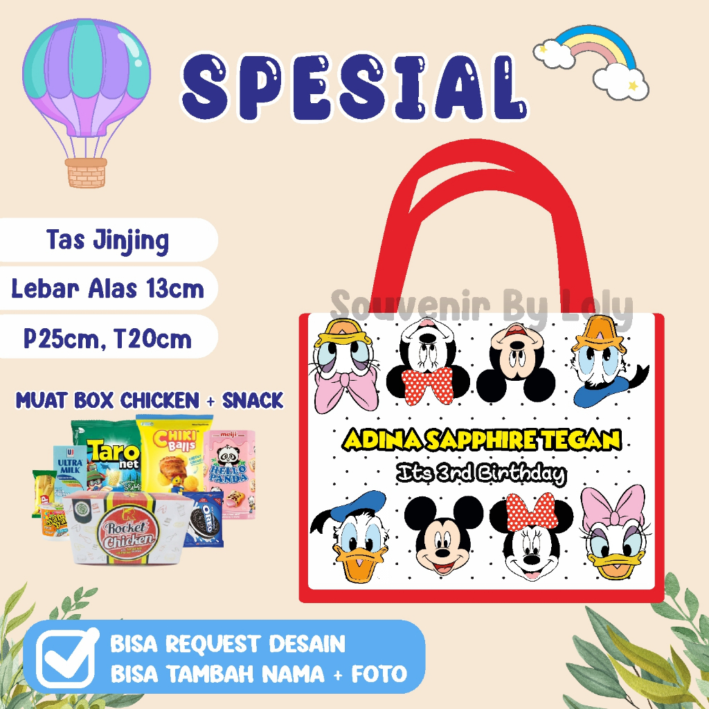 

Goodie Bag MERAH/Tas Ultah Custom/Goodie Bag Custom/Tas Ultah Unik/Souvenir Custom