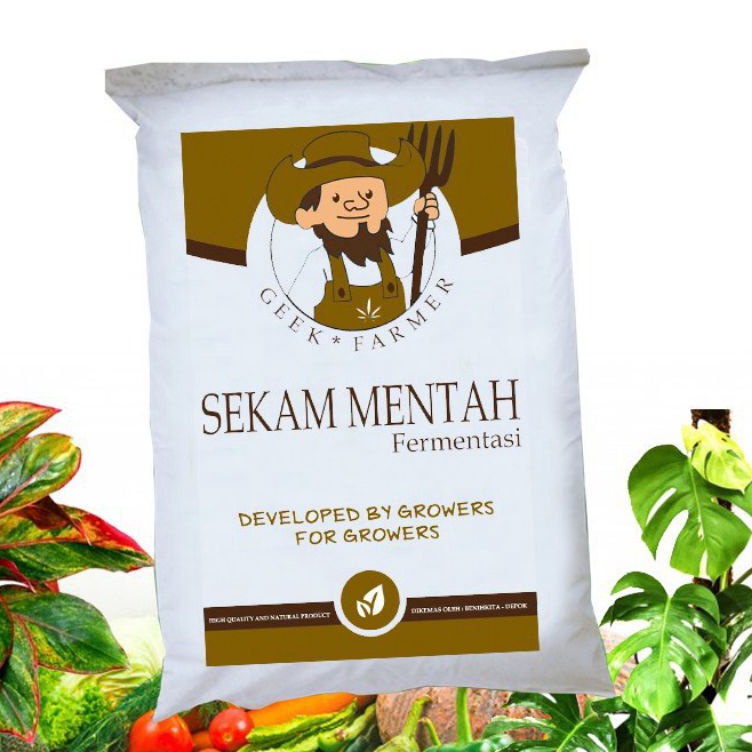 Promo Termurah  Media Tanam Sekam Mentah Fermentasi  Geek Farmer