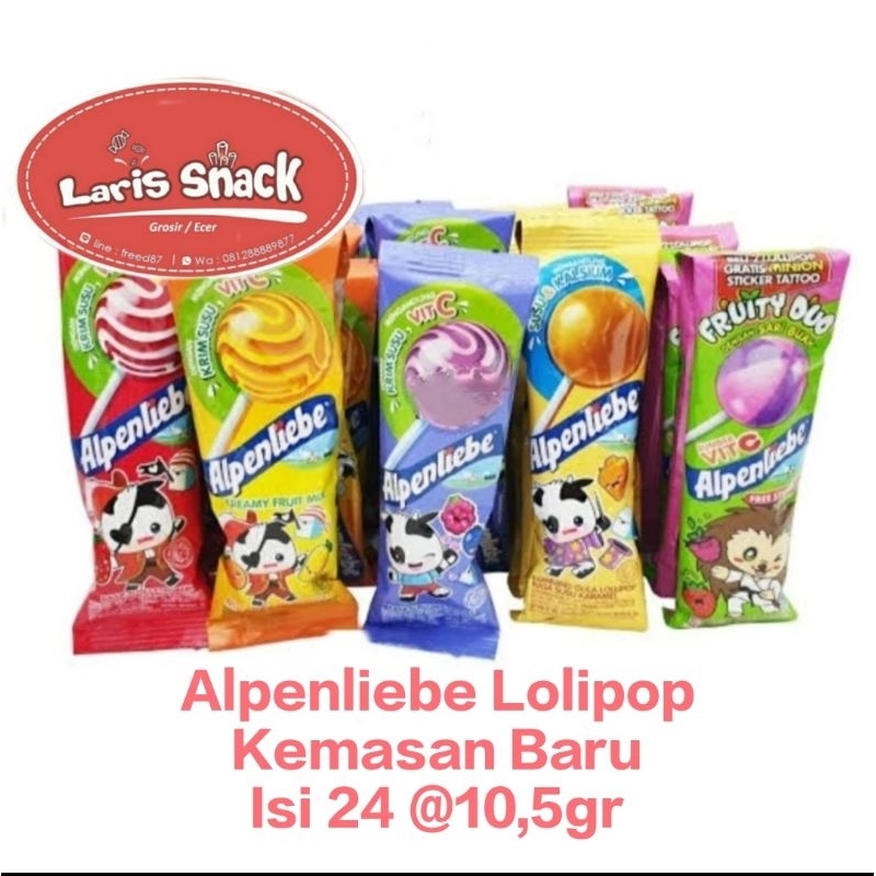 

Pemen Alpenliebe Lolipop 10,5gr (1 Pack isi 24 )