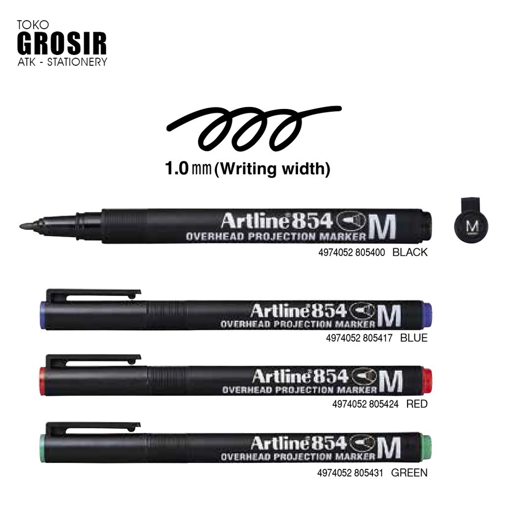 

GROSIR Spidol Overhead Projector Marker OHP Artline EK-854