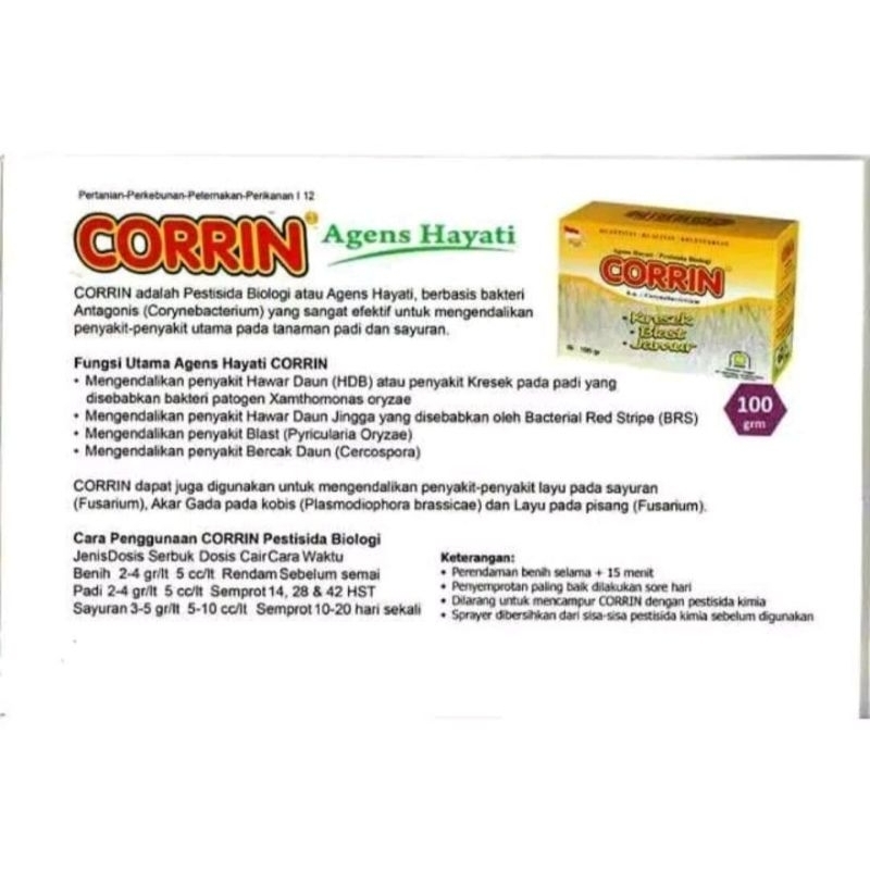 CORRIN PUPUK ORGANIK NASA PESTISIDA ANTI JAMUR