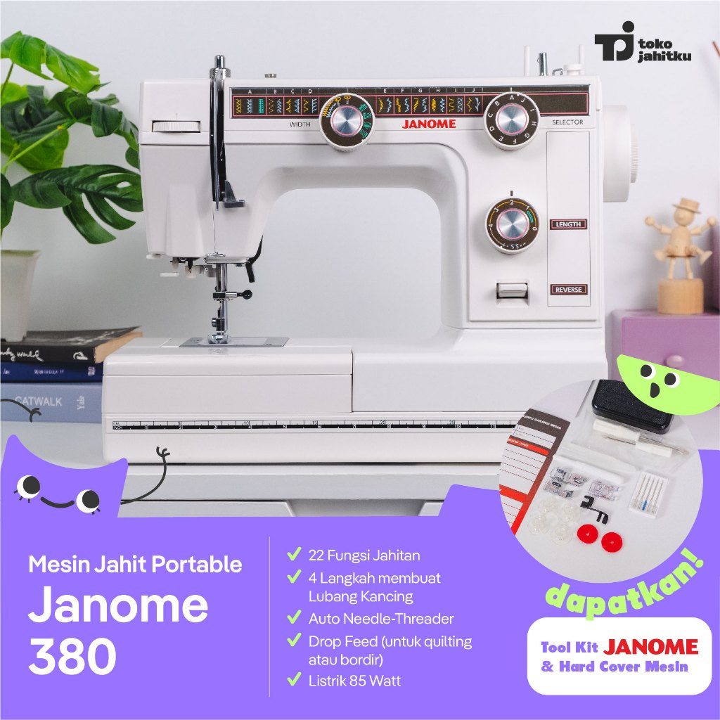 Mesin Jahit Portable Janome 380