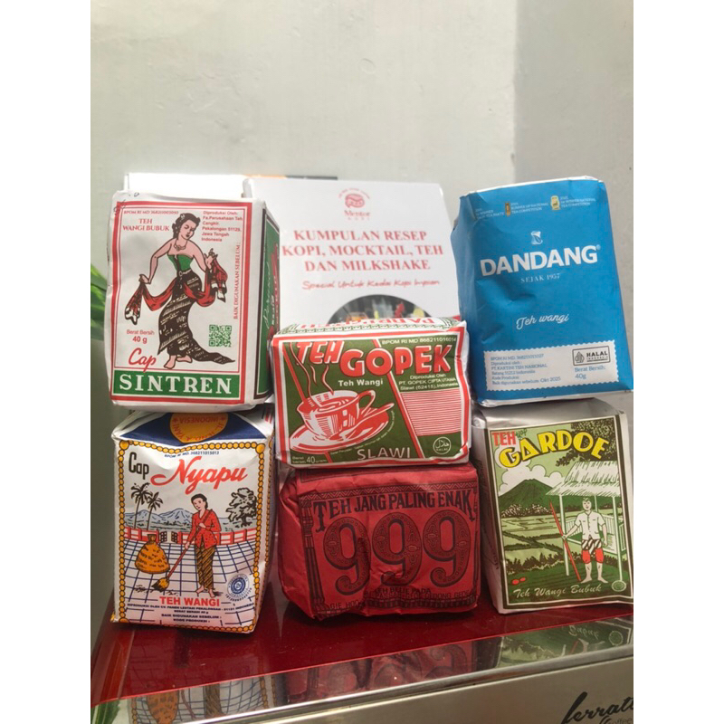 

TEH Tubruk khas Solo isi 6 jenis teh Legit dan Pekat