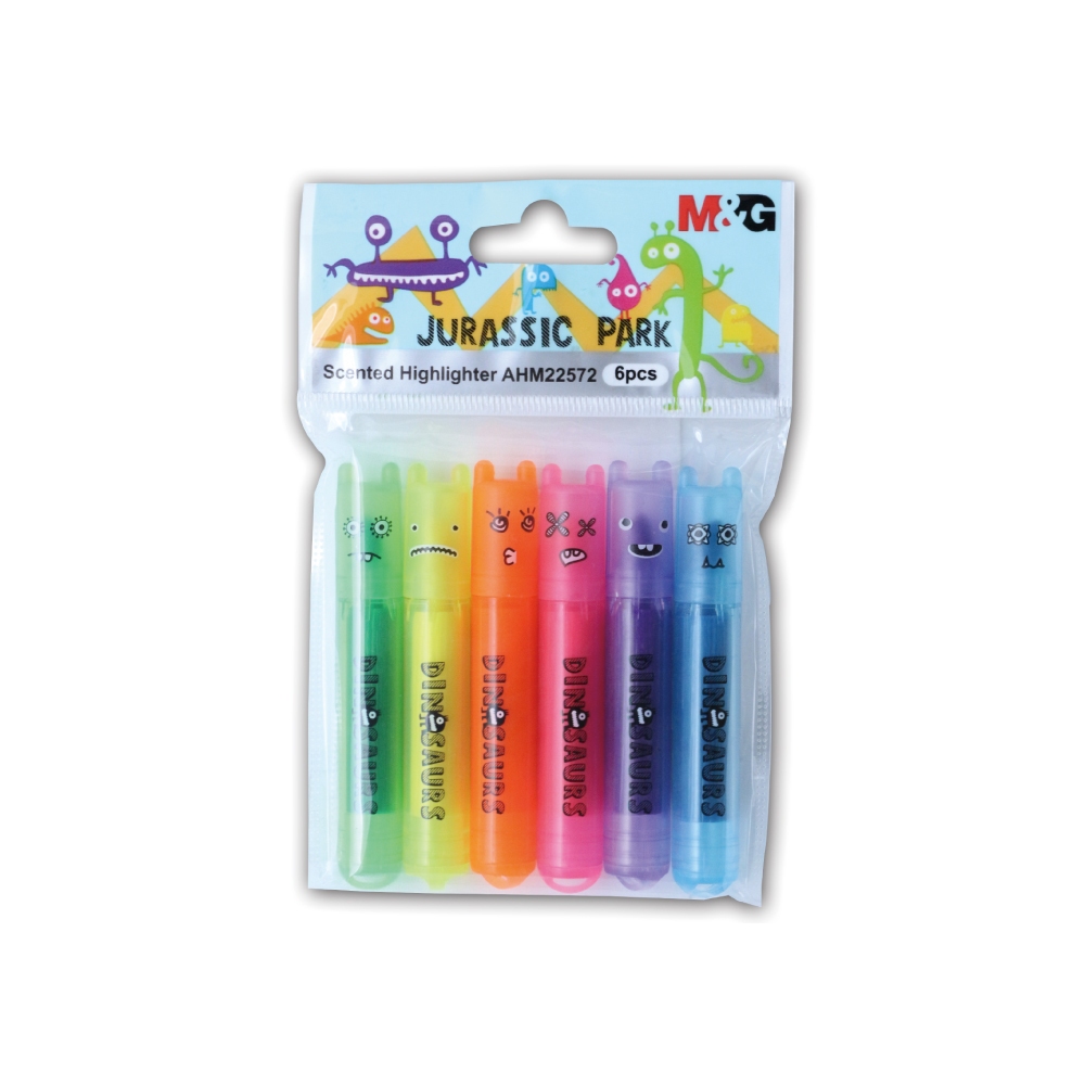 

M&G HIGHLIGHTER JURASSIC PARK MINI SCENTED AHM22572 6 PCS