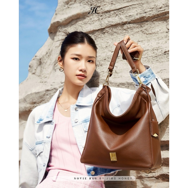 NOVIE BAG BY JIMSHONEY TAS SELEMPANG CEWE TAS KULIAH MUAT LAPTOP SLING BAG SHOULDER BAG TERBARU