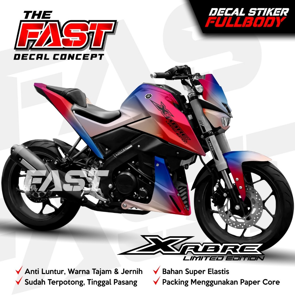 DECAL Stiker Xabre Stiker Striping XABRE - Stiker Motor Yamaha Xabre List Variasi Xabre Fullbody ter