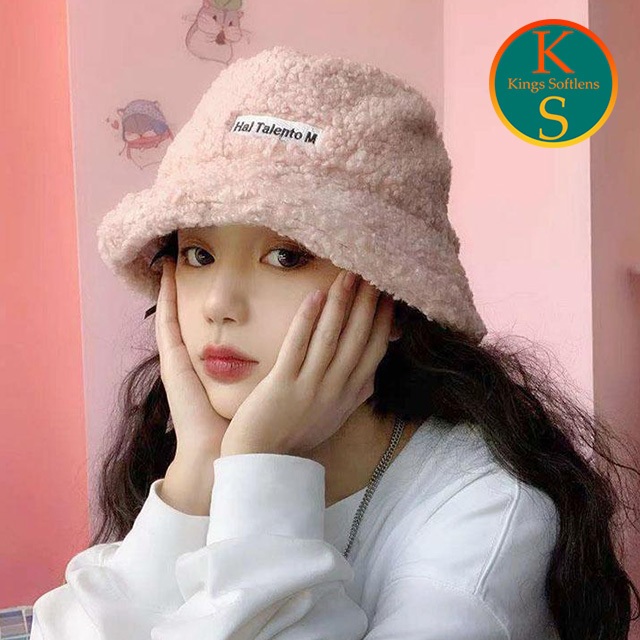 Topi Bucket Bulu Domba / Topi Korea / Topi Bucket Wol / Bucket Hat